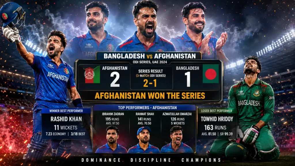 Bangladesh National Cricket Team vs Afghanistan National Cricket Team Timeline