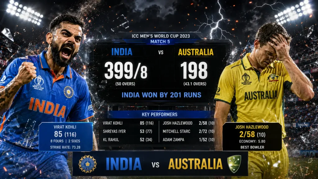 India National Cricket Team vs Australian Men's Cricket Team Match Scorecard