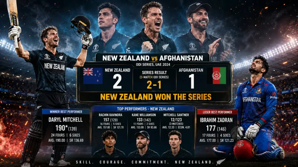 New Zealand National Cricket Team vs Afghanistan National Cricket Team Timeline