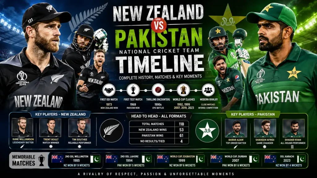 New Zealand National Cricket Team vs Pakistan National Cricket Team Timeline: The Complete History new zealand national cricket team vs pakistan national cricket team timeline