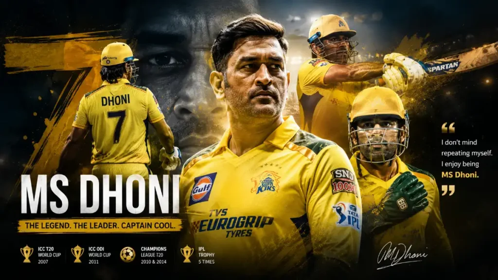 MS Dhoni: Biography, Records, Captaincy, Stats, IPL Career, Retirement, and Legacy MS Dhoni
