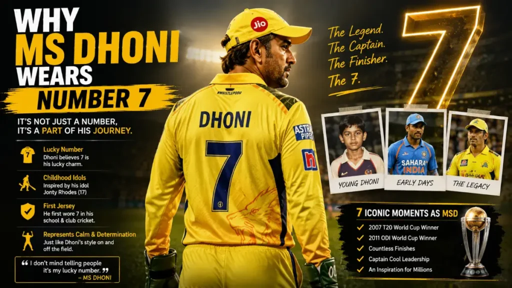 Why MS Dhoni Wears Number 7