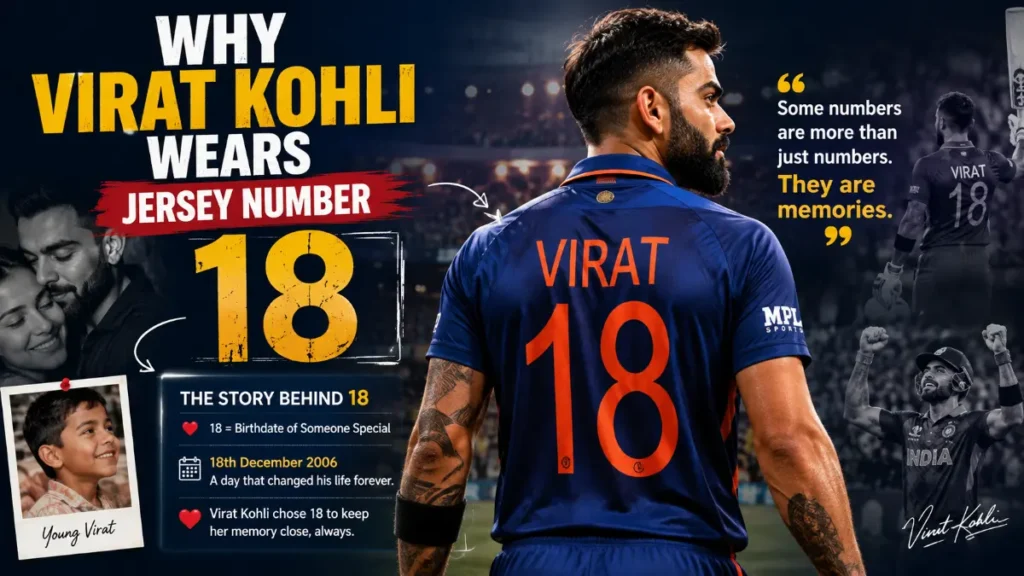 Why Virat Kohli Wears Jersey Number 18