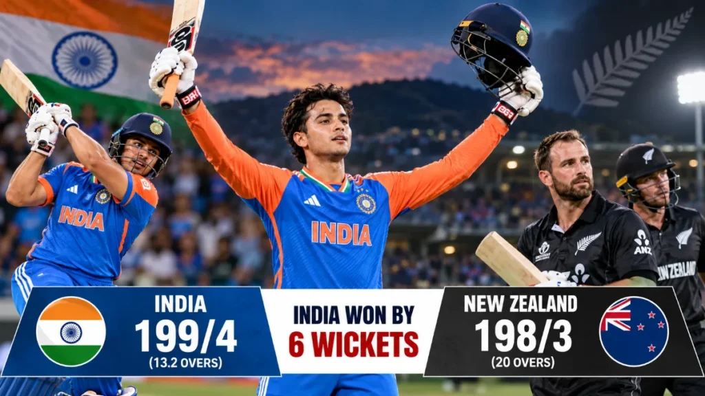 India vs New Zealand Match Highlights 2026
