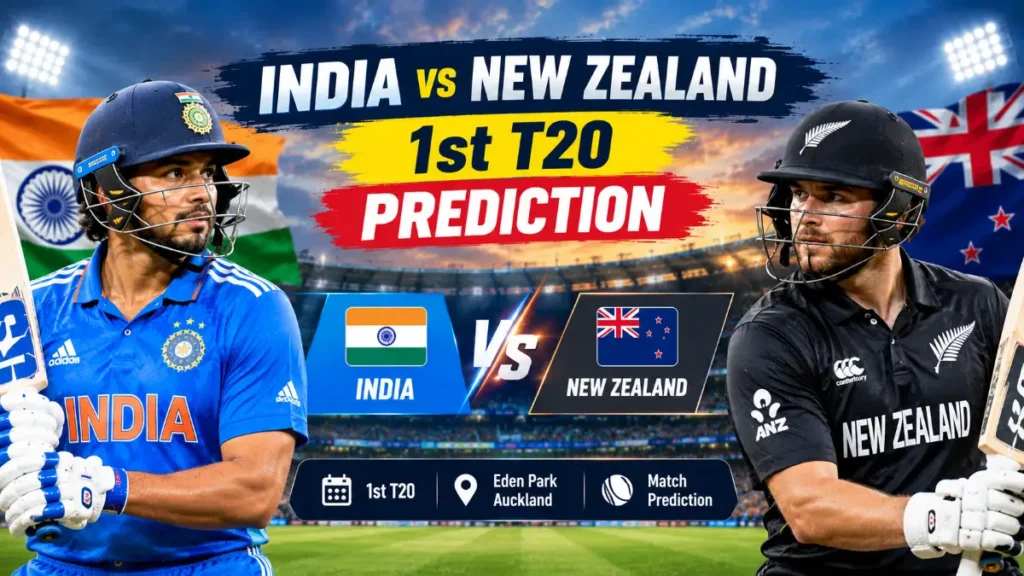 India vs New Zealand 1st T20 Prediction