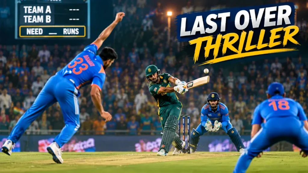 Last Over Thriller in Cricket: Most Thrilling Finishes in Cricket History Last Over Thriller in Cricket